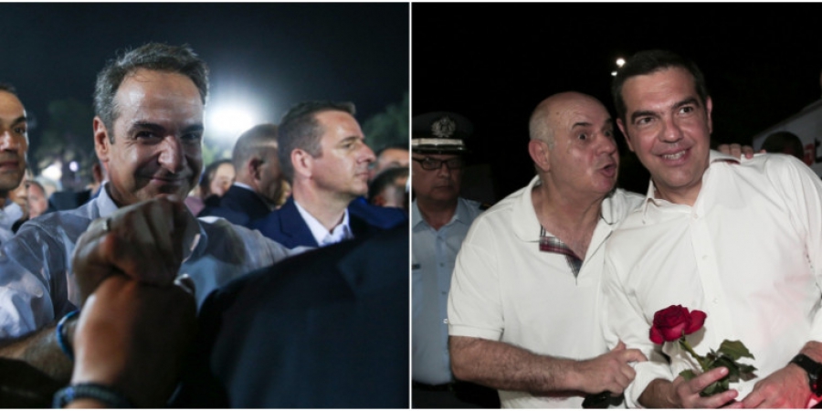 Τέλος εκστρατείας: Ο Μητσοτάκης περιοδεύει στη Μακεδονία, ο Τσίπρας μιλάει στο Σύνταγμα